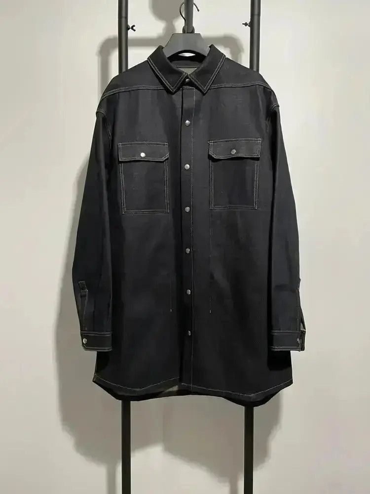 Rick Owens Sz 48 Rick Owens Runway Oversized Denim Jacket-2507 Size US M / EU 48-50 / 2 - 1 Thumbnail