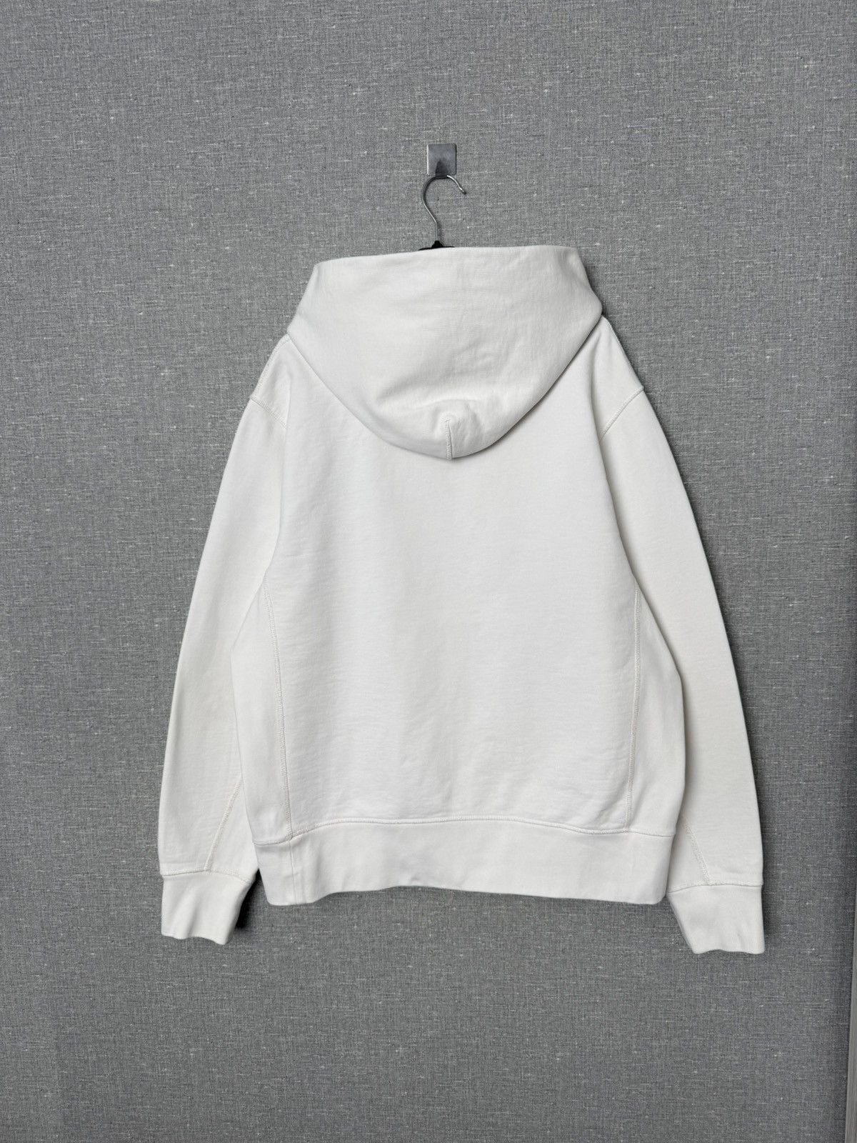 Helmut Lang Helmut Lang Thick White Hoodie Mirrored Web Logo Size XL Size US XL / EU 56 / 4 - 11 Thumbnail