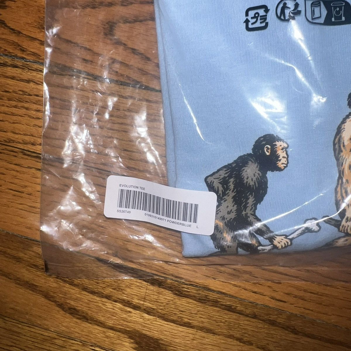 Supreme In-Hand Supreme Evolution Tee Powder Blue Size: Large Size US L / EU 52-54 / 3 - 4 Thumbnail