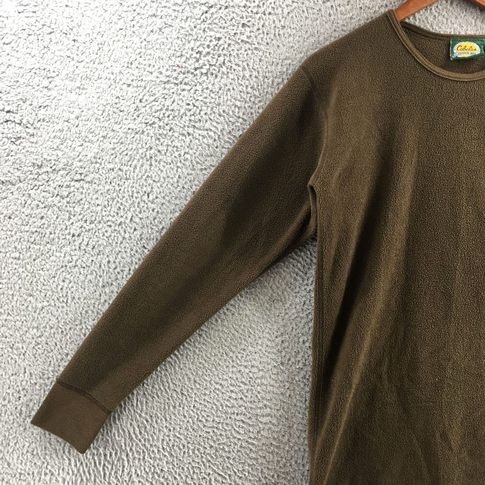 Vintage Cabela's T-Shirts Mens M Brown Pullover Long Sleeve Crew Neck Casual Comfort Shirt Mens Size US M / EU 48-50 / 2 - 4 Thumbnail