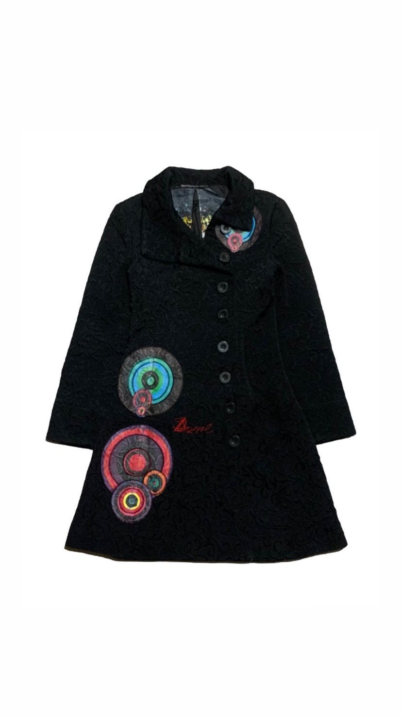 Desigual Desigual Jacket Coat Black Style 96E2905 Women's Size 36 Size XS / US 0-2 / IT 36-38 - 1 Thumbnail