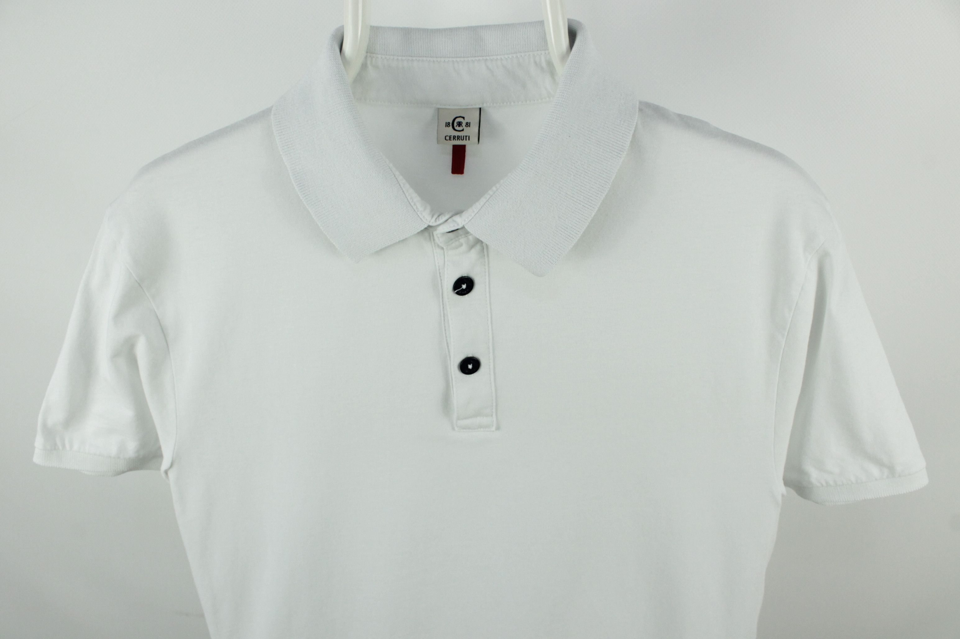 Cerruti 1881 Cerruti 1881 Slim Fit White Polo Shirt Men's Size US M / EU 48-50 / 2 - 2 Thumbnail