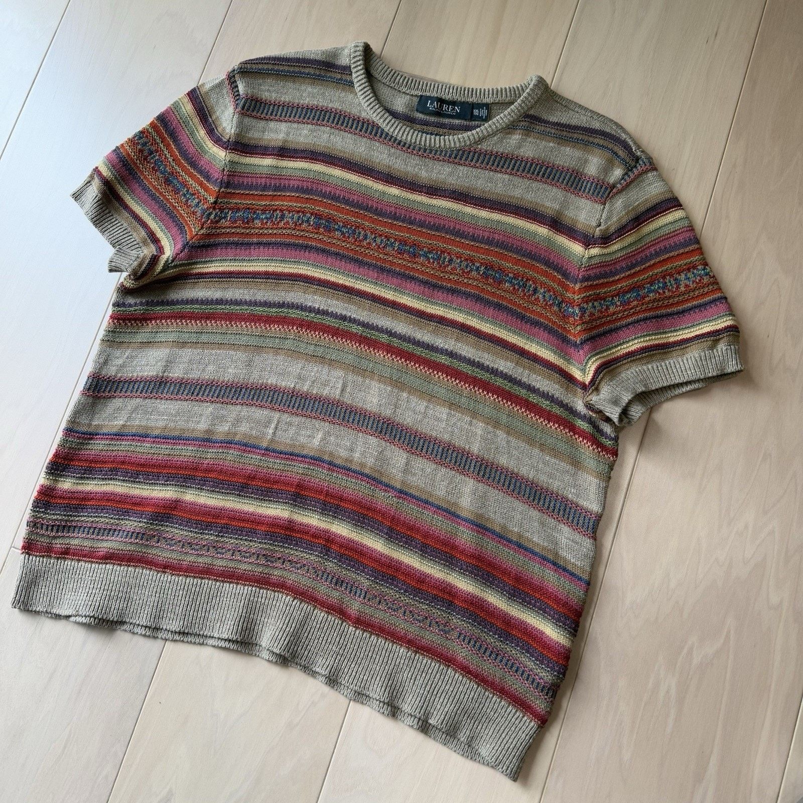 Lauren Ralph Lauren Lauren Ralph Lauren Fair Isle Sweater 2XL Multicolor Striped Size XXL / US 16-18 / IT 52-54 - 8 Thumbnail