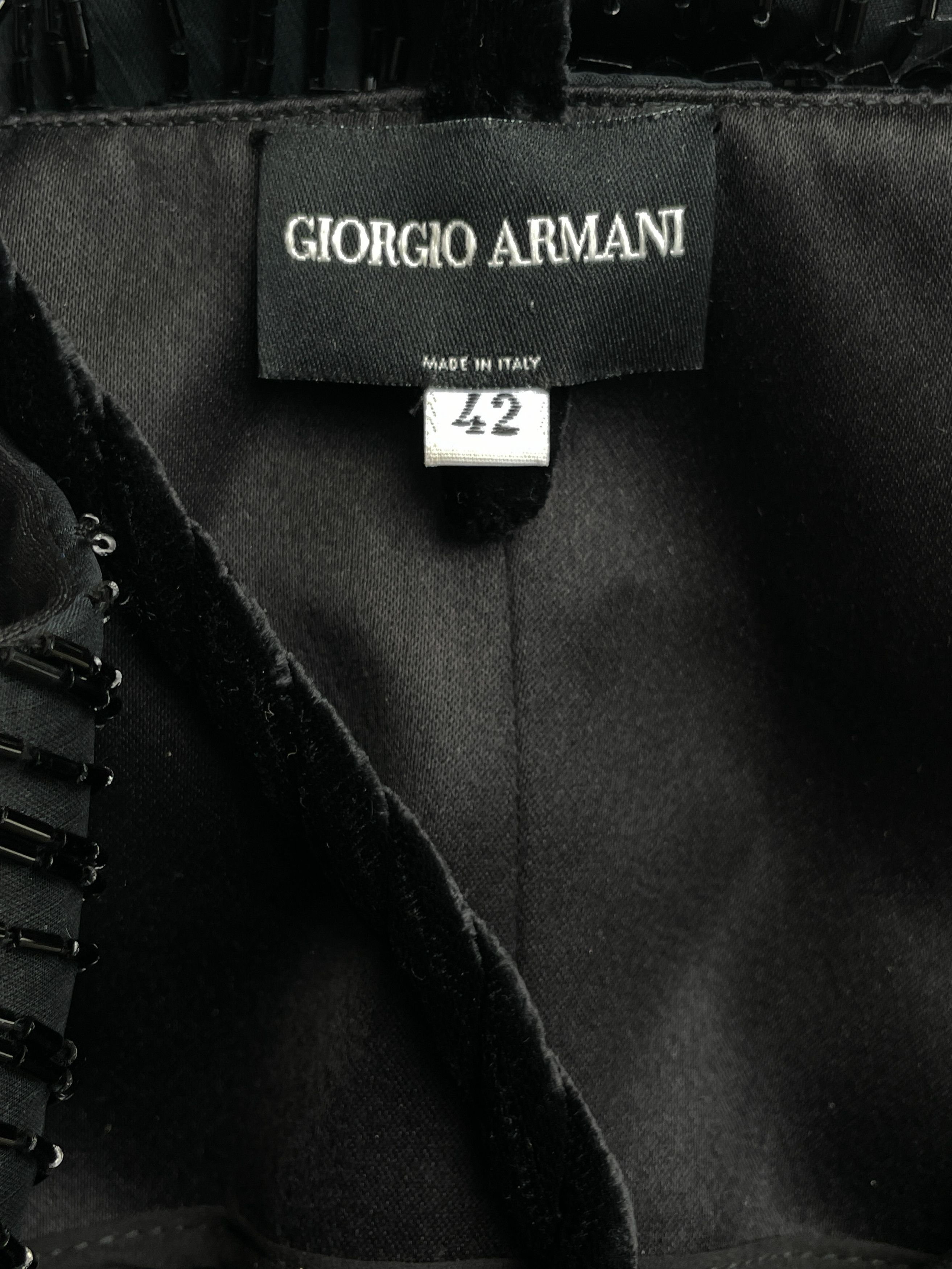 Giorgio Armani FW 2004 runway beaded gown Size S / US 4 / IT 40 - 6 Thumbnail