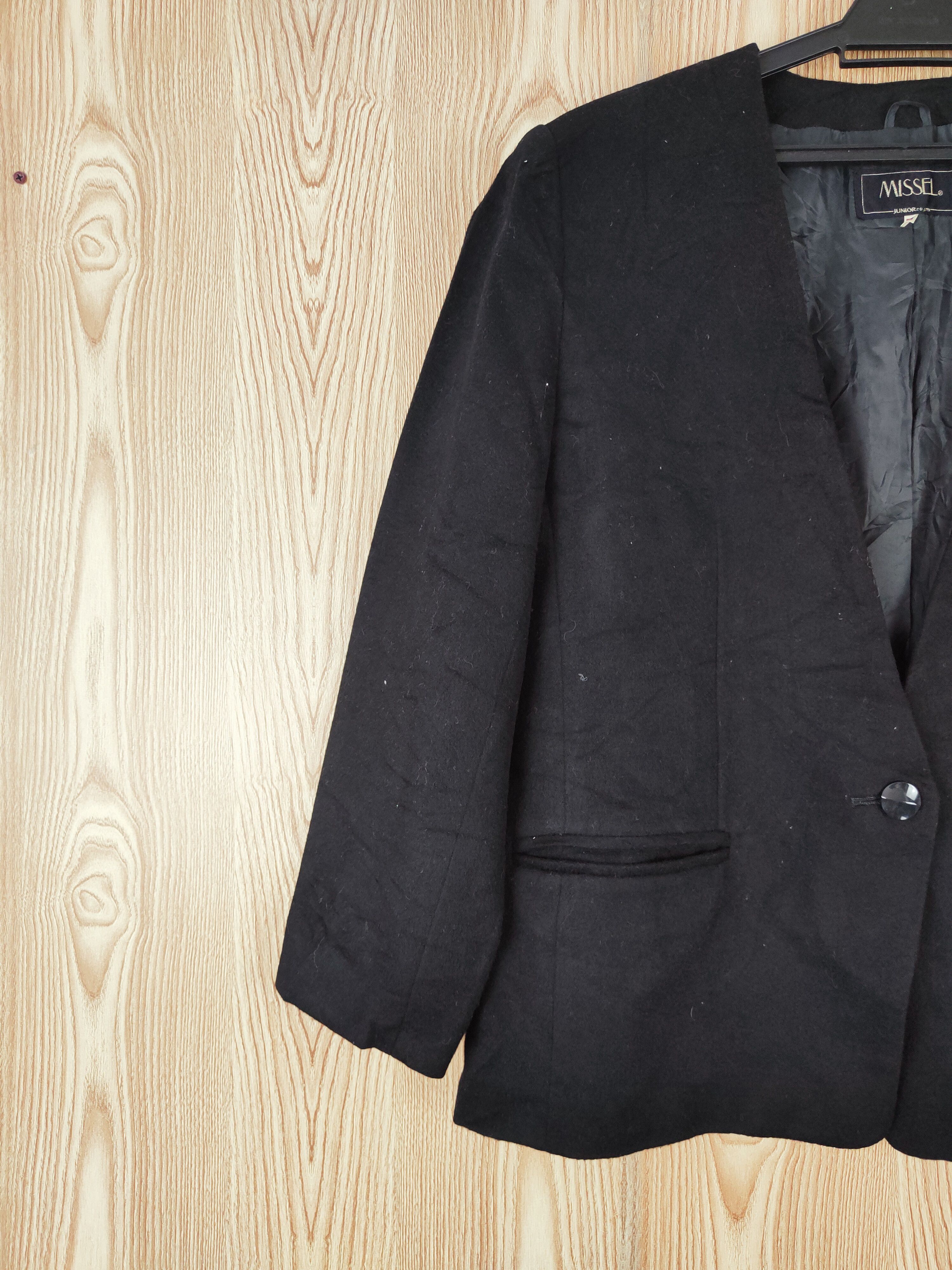 Japanese Brand × Vintage luxury Fashion Design by Missel Black Wool Blazers Size US L / EU 52-54 / 3 - 3 Thumbnail