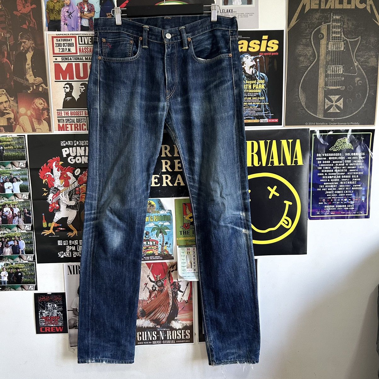 Ralph Lauren Vintage Polo Ralph Lauren Slim Fit Distressed Denim Size US 35 - 1 Thumbnail