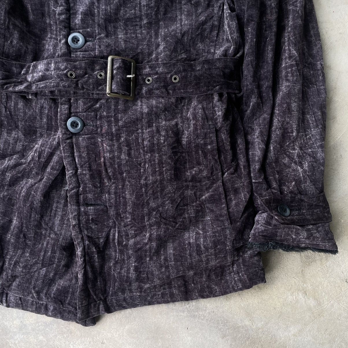 Tornado Mart 🇯🇵Tornado Mart Faux Fur Velvet Belted Gothic Punk Coat Jacket Size US M / EU 48-50 / 2 - 8 Thumbnail