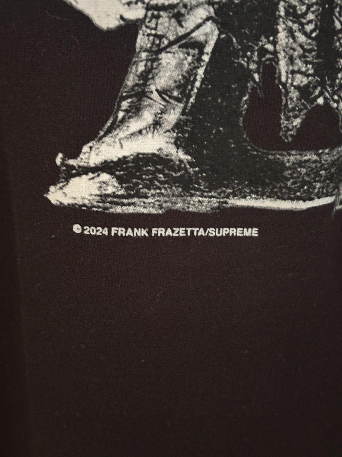 Supreme Supreme Frazetta Destruction T-Shirt, Black, Size Medium Size US M / EU 48-50 / 2 - 3 Thumbnail