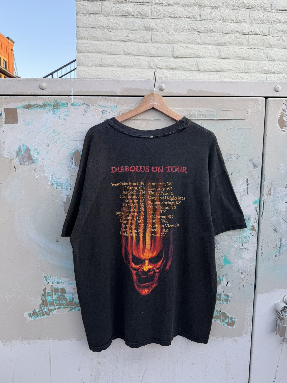 Vintage 1999 Slayer Diablous Tour Tee Size US XL / EU 56 / 4 - 8 Thumbnail