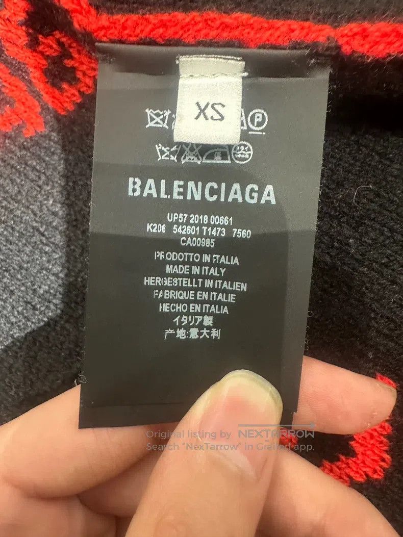 Balenciaga Balenciaga Red orange bullet train all-over print sweater Size US XS / EU 42 / 0 - 6 Thumbnail