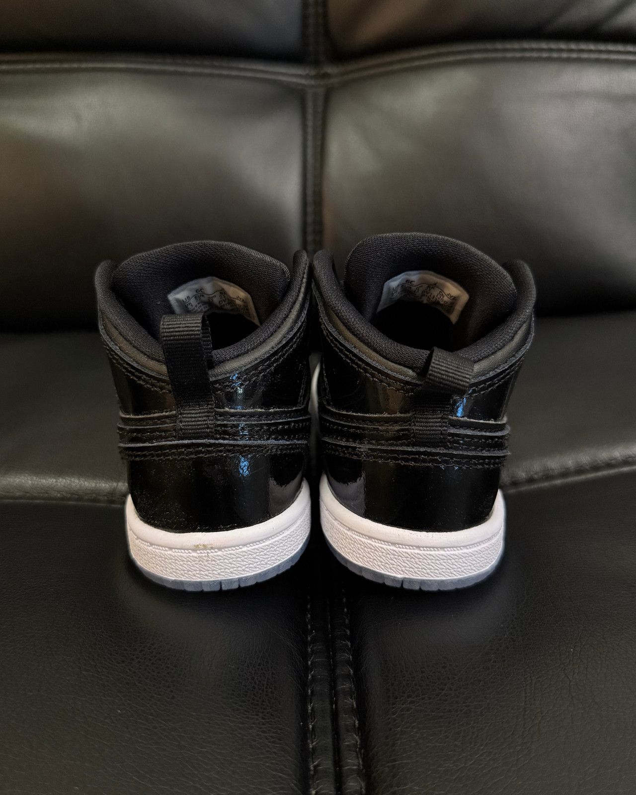 Jordan Brand Nike Jordan 1 Mid SE (TD) Black White Dark Concord - Size 6c Size US 6 / EU 39 - 6 Thumbnail