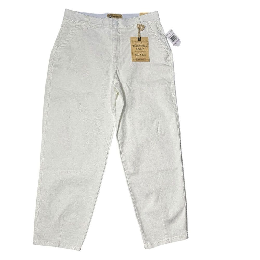 Other NWT New Democracy AB Technology Skyrise Barrel Leg White Je Size 28" / US 6 / IT 42 - 2 Thumbnail