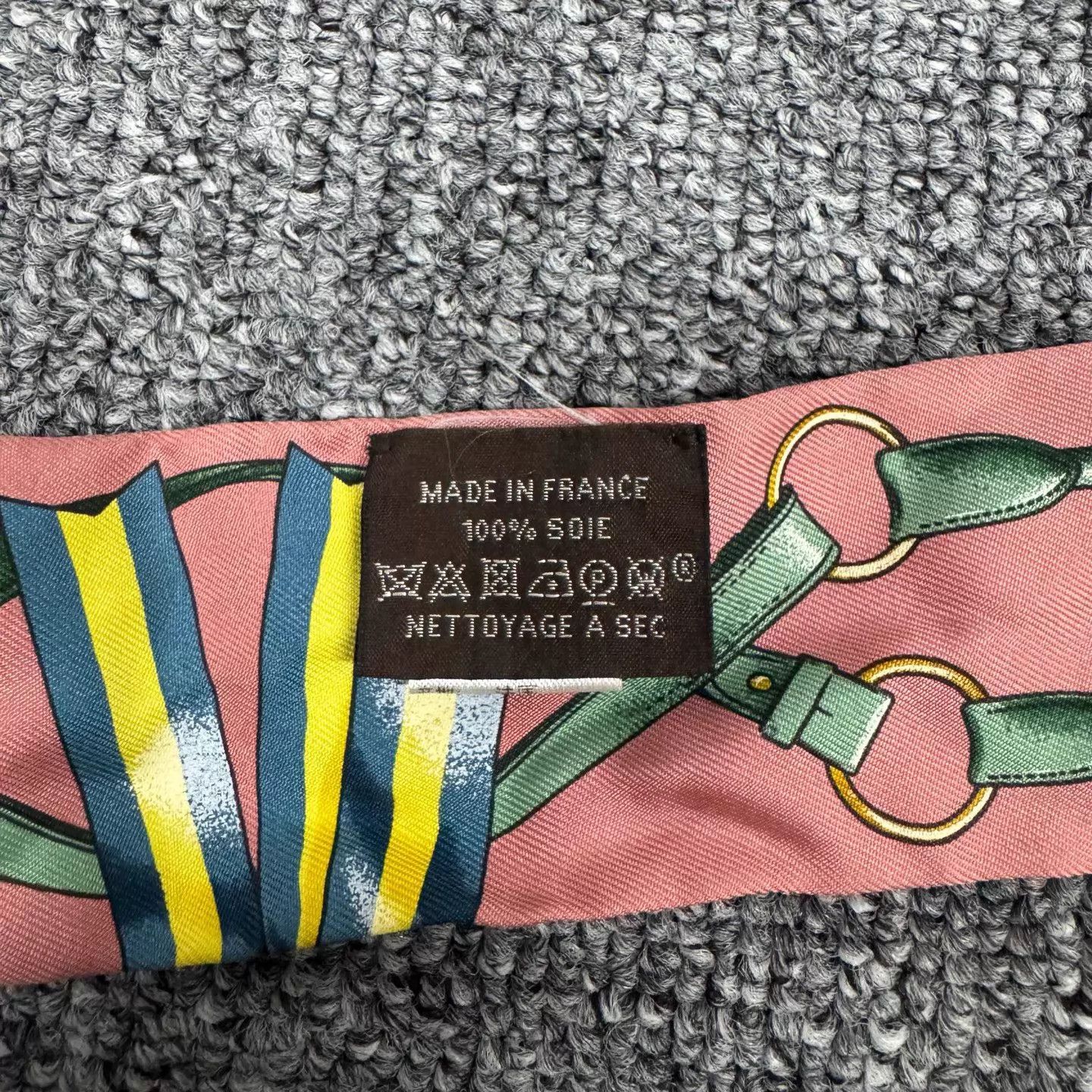 Hermes Hermes Pink Equestrian Twilly Scarf 99 New Size ONE SIZE - 4 Thumbnail