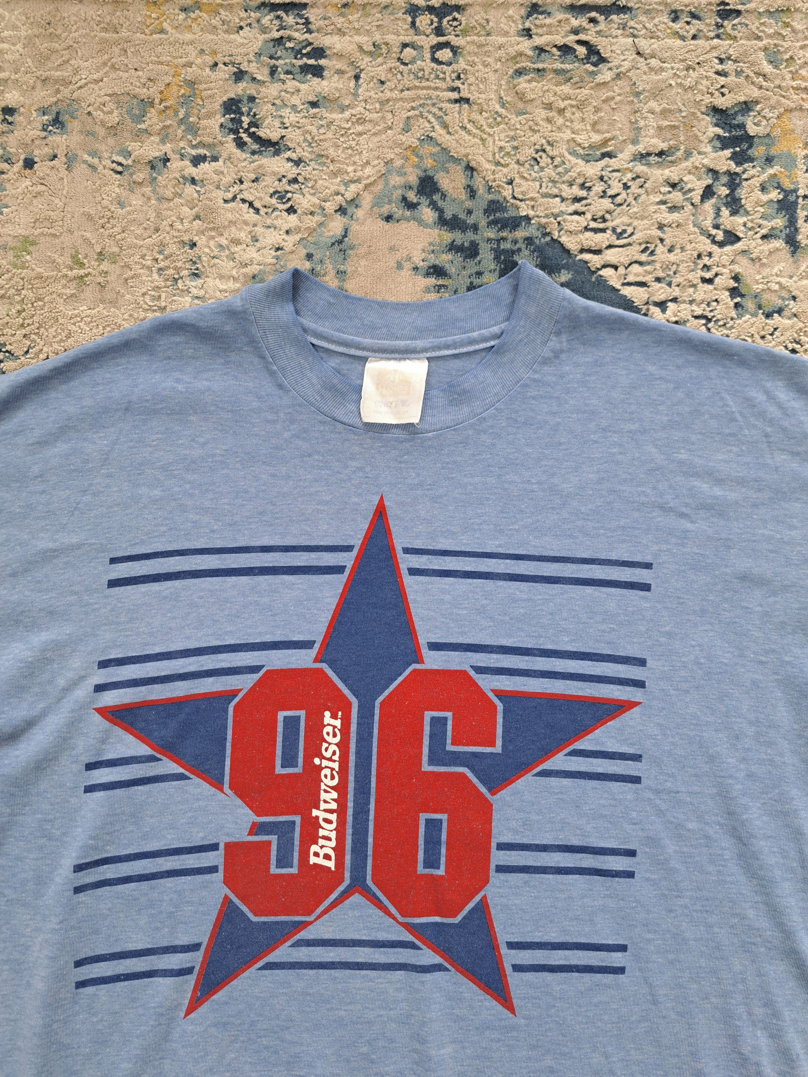 Budweiser Vintage 90s Budweiser Beer Tee Hanes Star Logo Boxy Fit Size US XL / EU 56 / 4 - 2 Thumbnail