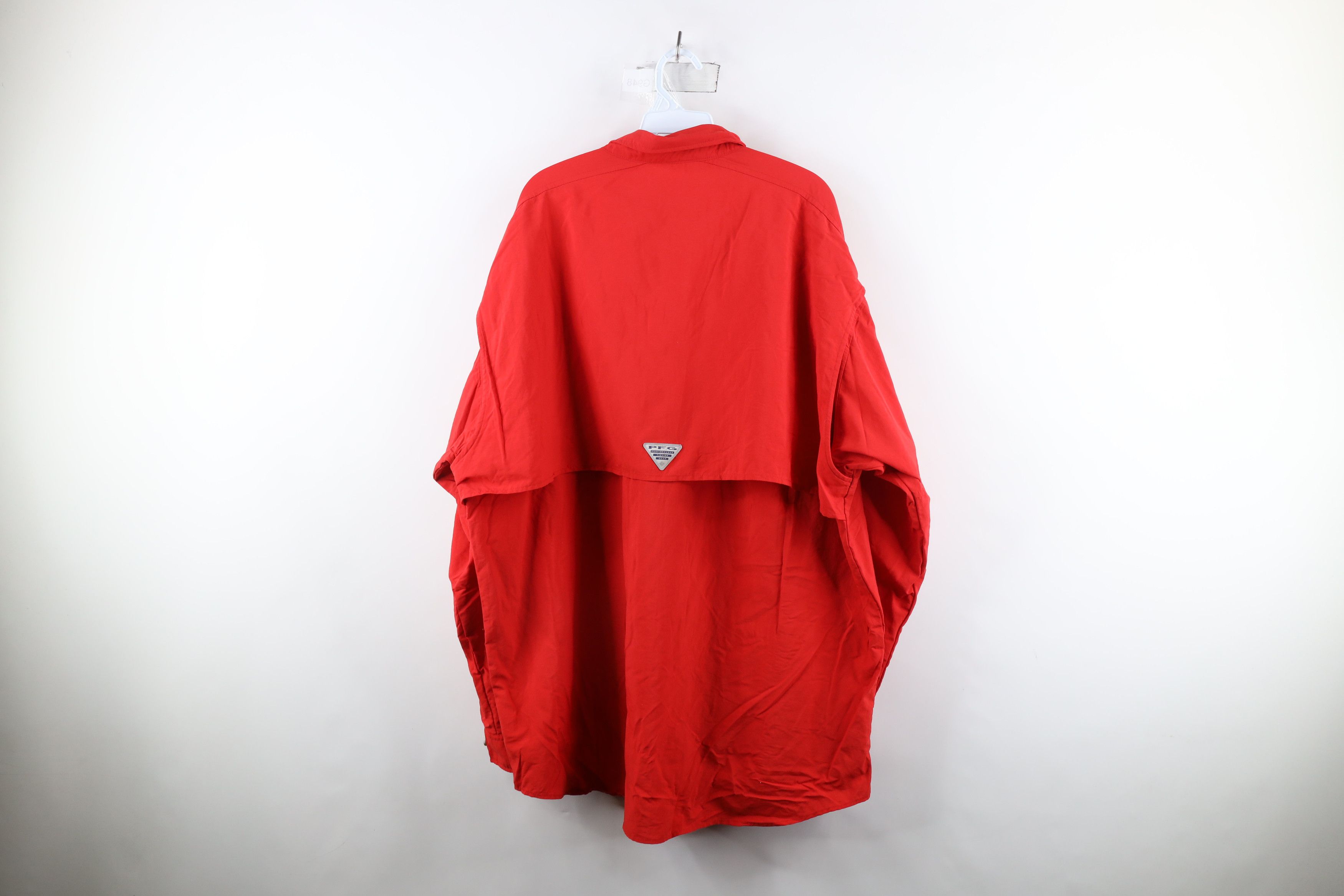 Columbia × Vintage Columbia PFG Bahama Vented Collared Button Down Shirt Red Size US XXL / EU 58 / 5 - 13 Thumbnail