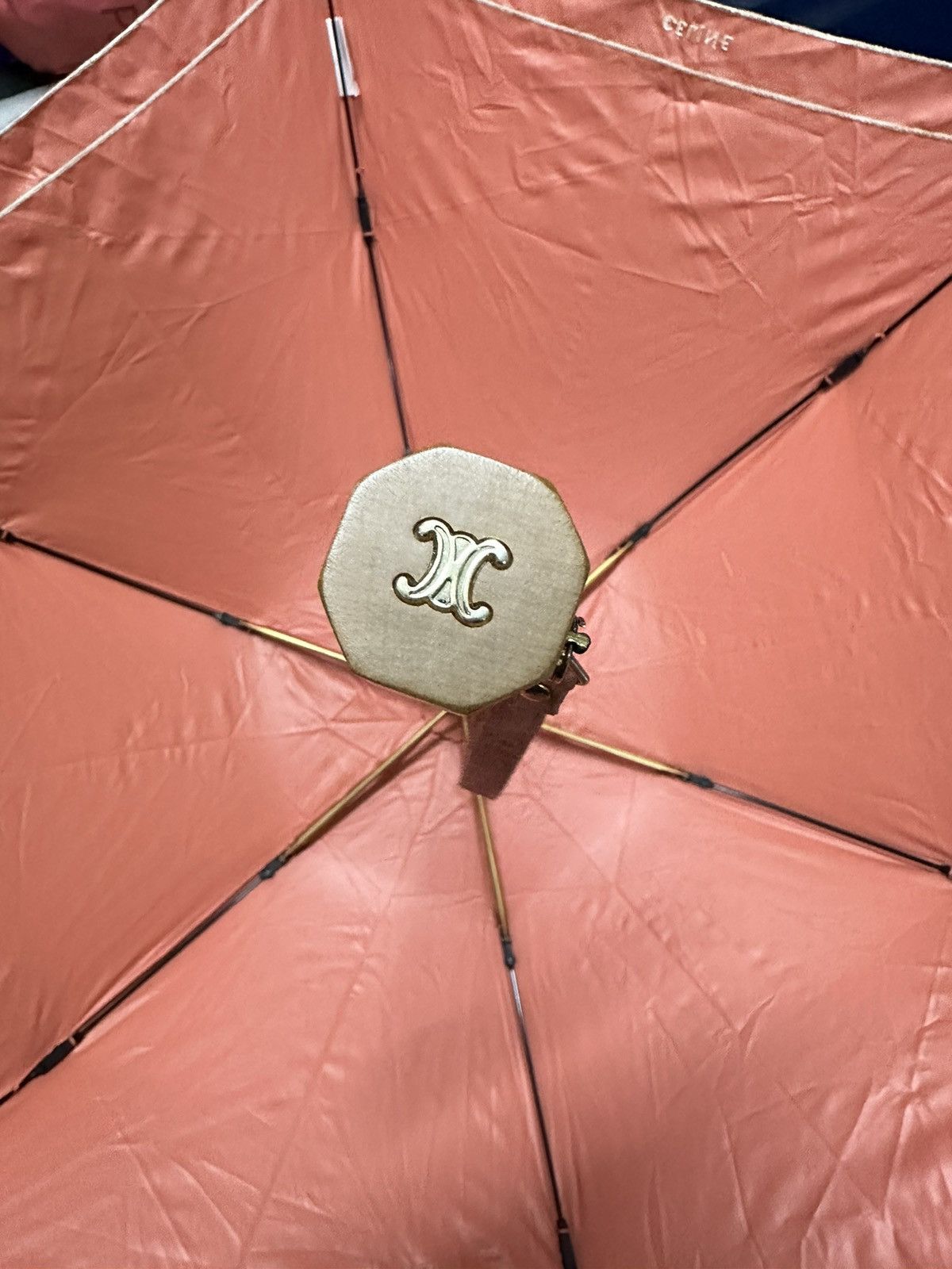 Celine × Designer Celine Umbrella With Wooden Handle Size ONE SIZE - 5 Thumbnail