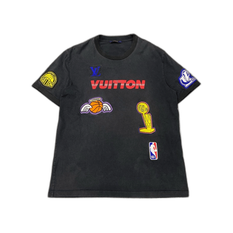 Louis Vuitton LV x NBA Co-branded Big Logo Short-sleeve Shirt Size US XL / EU 56 / 4 - 1 Thumbnail