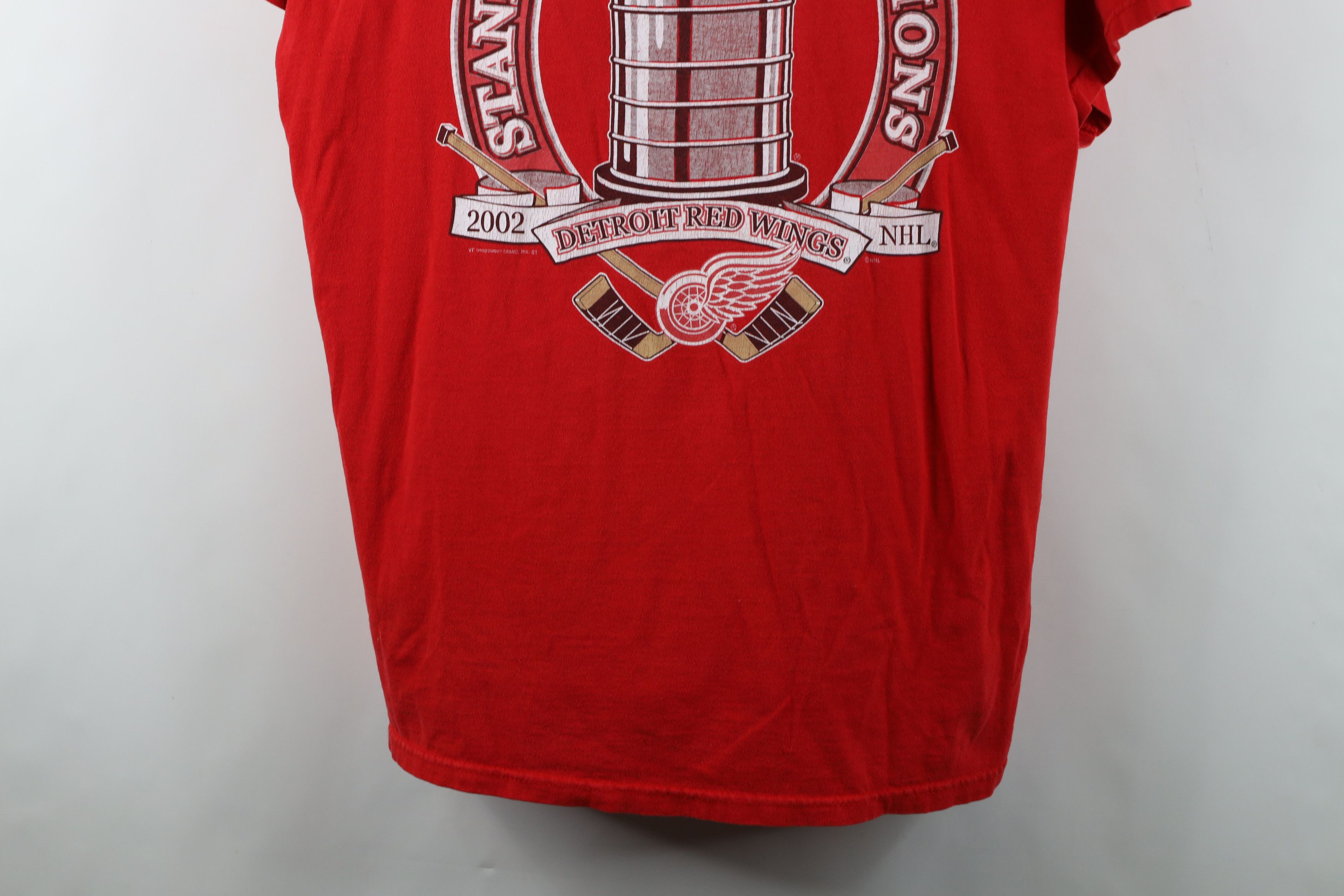 Vintage Vintage Y2K Cup Champs Detroit Red Wings Hockey T-Shirt Size US XL / EU 56 / 4 - 3 Thumbnail