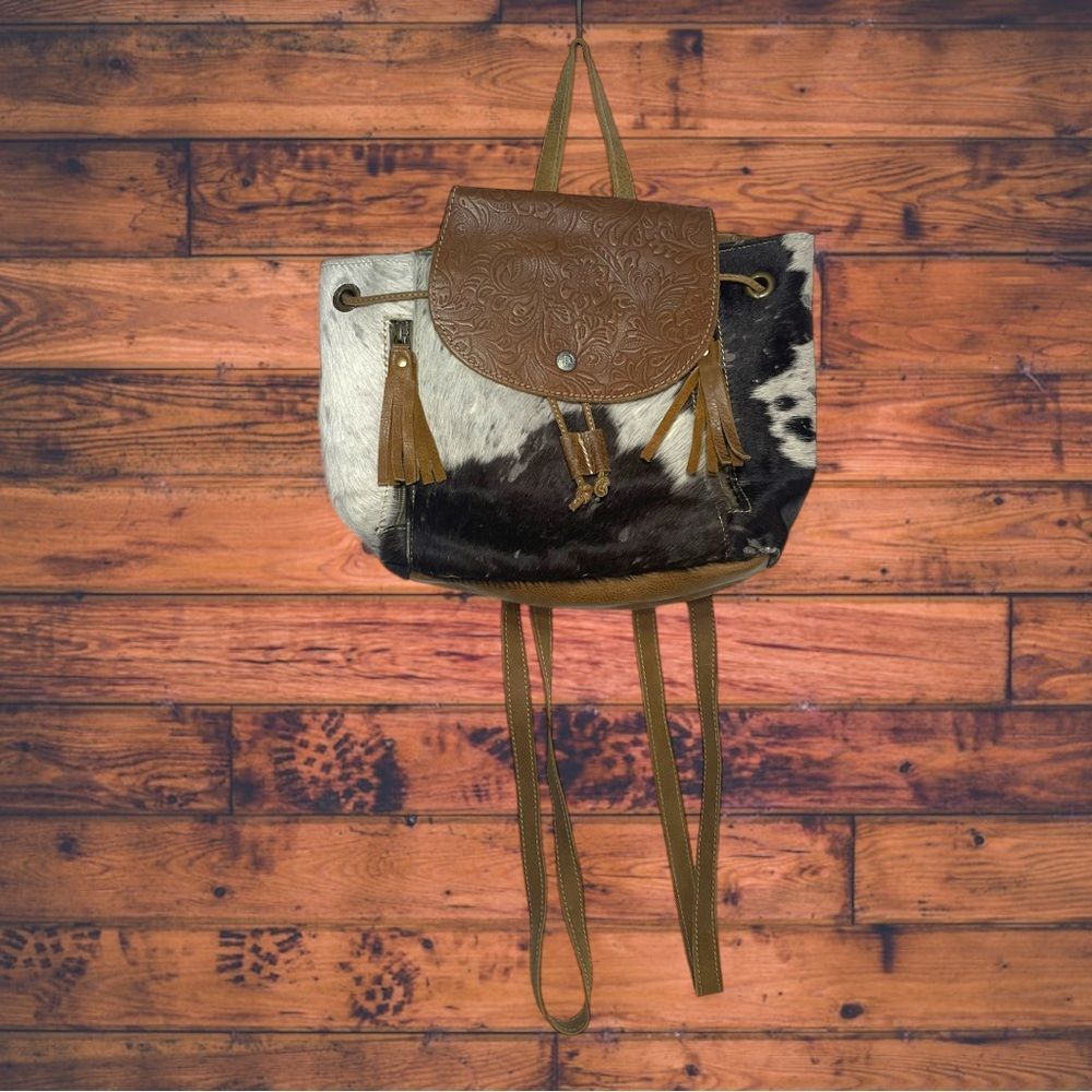 Other Myra Upcycled Cowhide & Leather Must Have Backpack Bag Size ONE SIZE - 1 Thumbnail