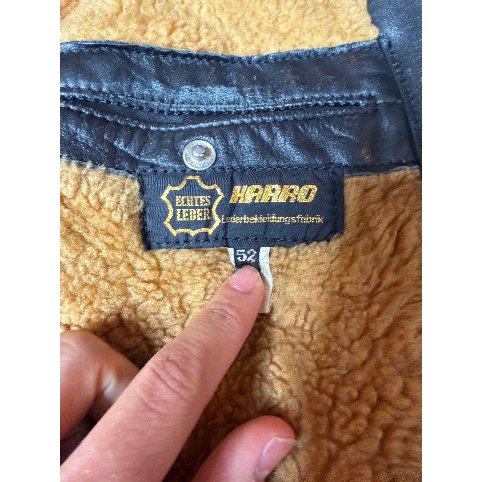 Genuine Leather × Vintage Vintage Harro Black Leather Motorcycle Jacket Size US M / EU 48-50 / 2 - 11 Thumbnail