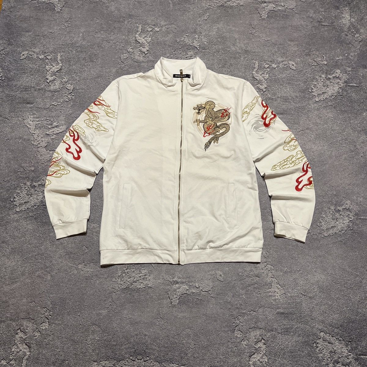 Japanese Brand Crazy Japanese Y2k Dragon Ed Hardy Style Zip Size US XL / EU 56 / 4 - 2 Thumbnail