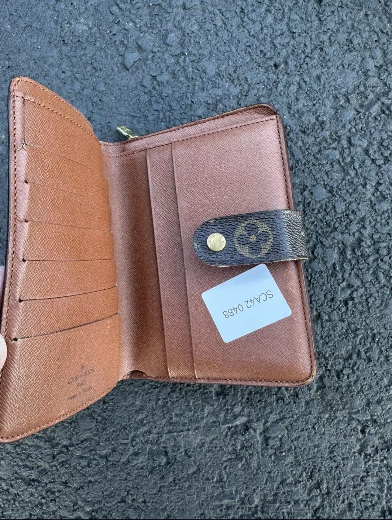 Louis Vuitton Used CLEAN Louis Vuitton Monogram Porte Papier Zip Bifold Size ONE SIZE - 6 Thumbnail