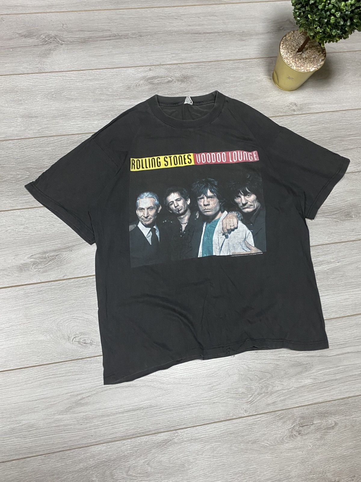 The Rolling Stones Rolling Stones 94 vintage Voodo Tour volkswagen faded Shirt Size US XL / EU 56 / 4 - 10 Thumbnail