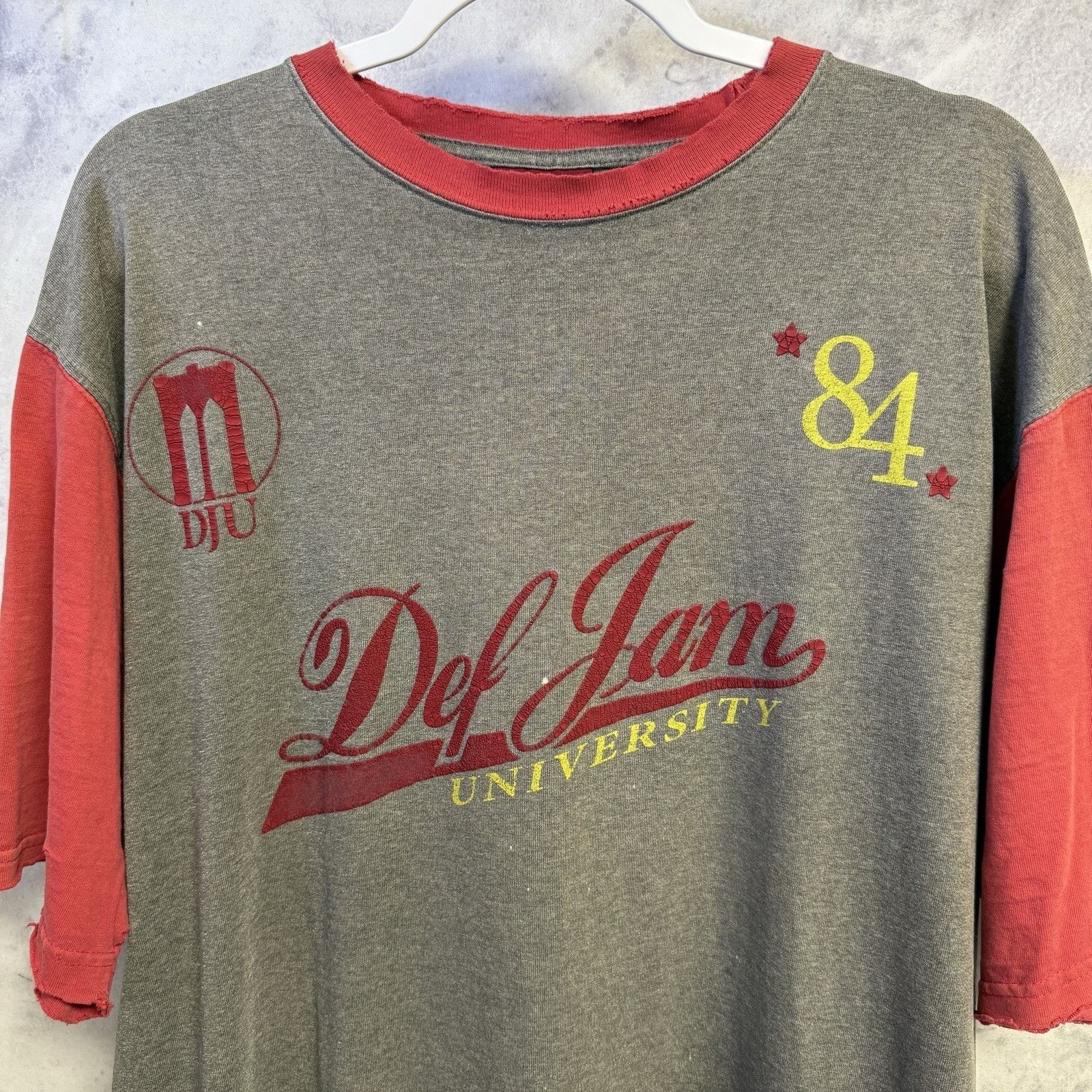Vintage Vintage Def Jam University T Shirt Mens Large Gray Y2k Hip H Size US L / EU 52-54 / 3 - 1 Thumbnail