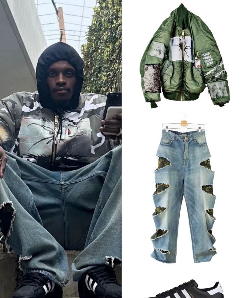 Balenciaga Balenciaga size XXS Tomorrow World Double Camouflage Cow K Size US 27 - 5 Thumbnail