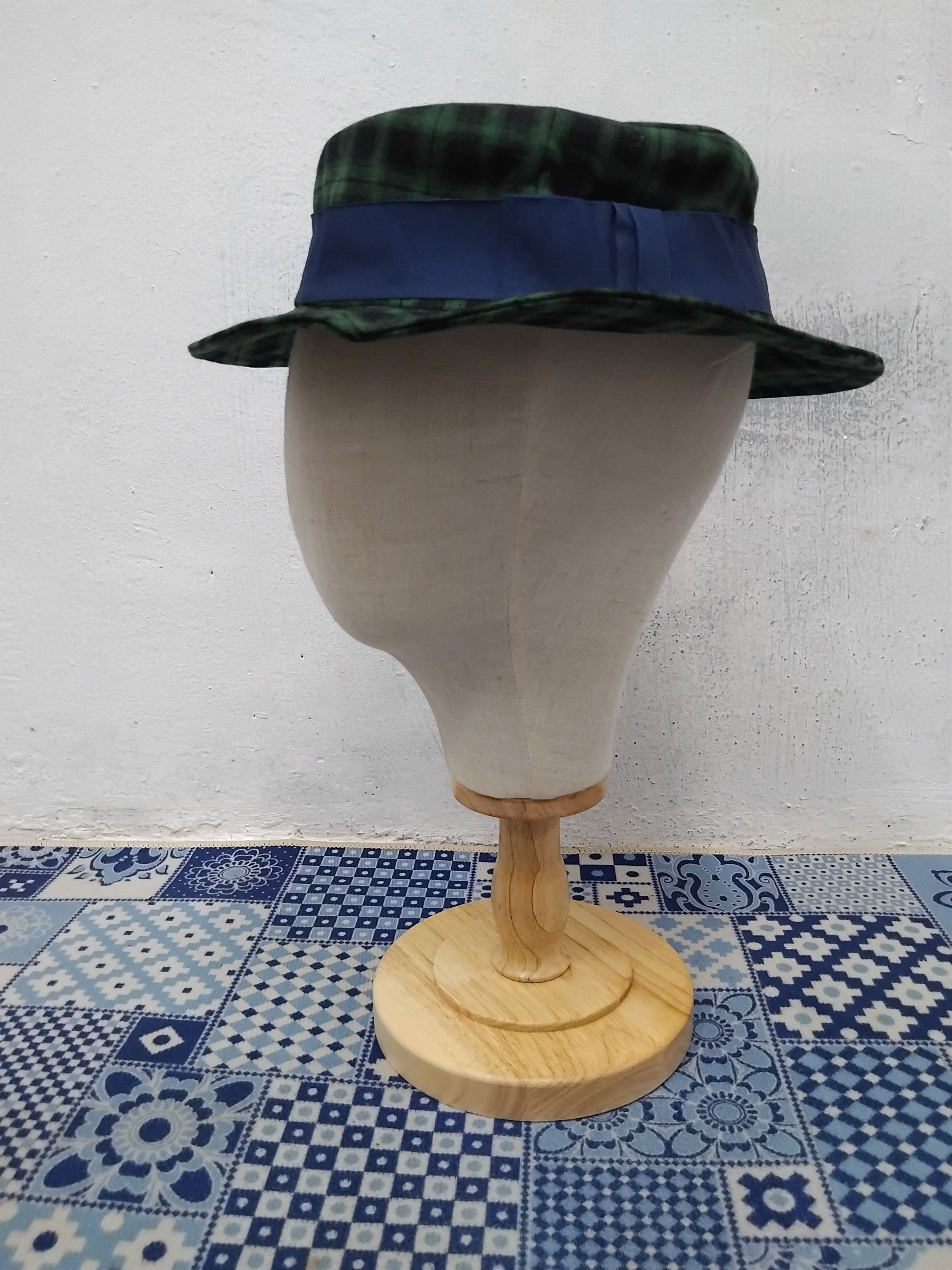Japanese Brand 💥OZOC Japanese brand checkered green hat Size 36 - 7 Thumbnail