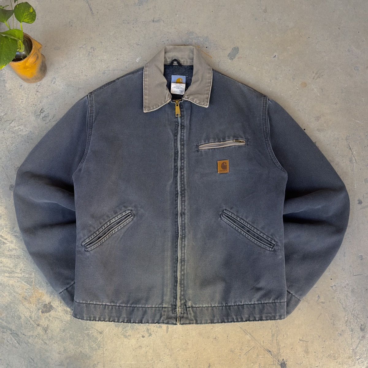 Carhartt SOLD - 2000’s Carhartt Detroit Jacket J97 PTL Faded Size US M / EU 48-50 / 2 - 1 Thumbnail