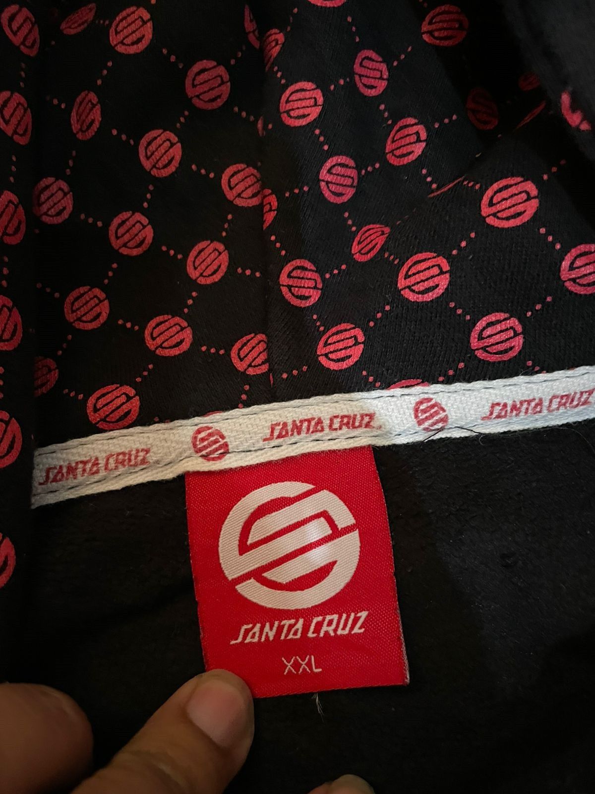 Santa Cruz Skateboards HOODIE SANTA CRUZ VINTAGE DOUBLE LAYER RARE Size US XXL / EU 58 / 5 - 7 Thumbnail