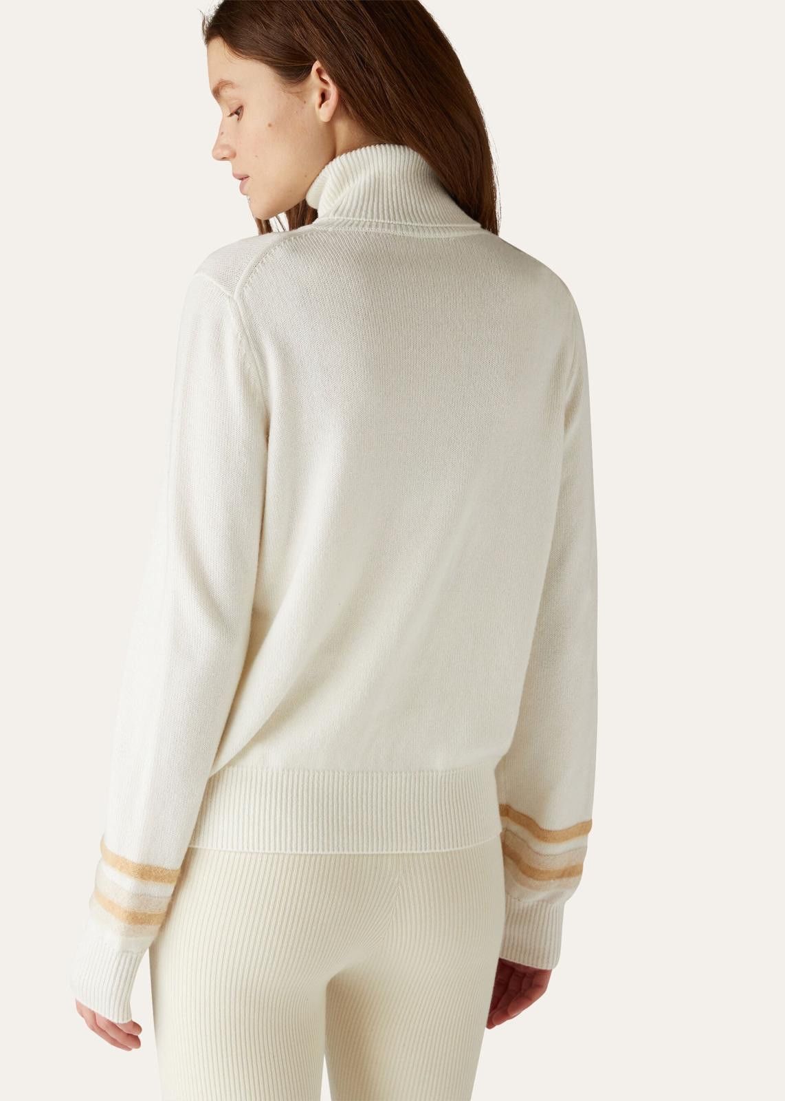Loro Piana o1srvl11e0125 Celerina Turtleneck Sweater in Multicolor Size XS / US 0-2 / IT 36-38 - 3 Thumbnail