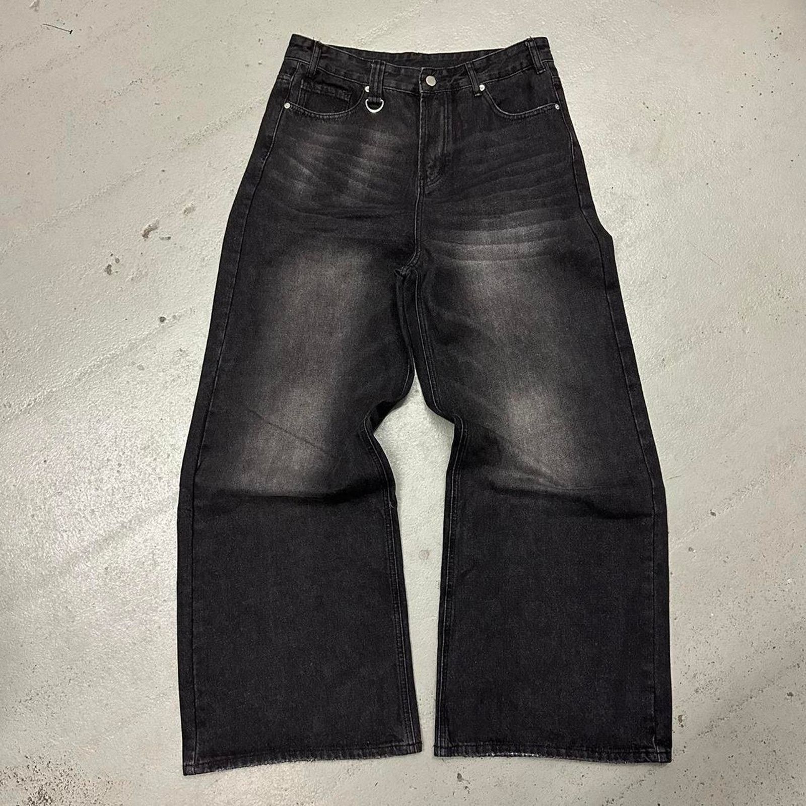 Other BLACK FADE Vintage BAGGY y2k DENIM WAIST 32 MODELED Size US 32 / EU 48 - 2 Thumbnail