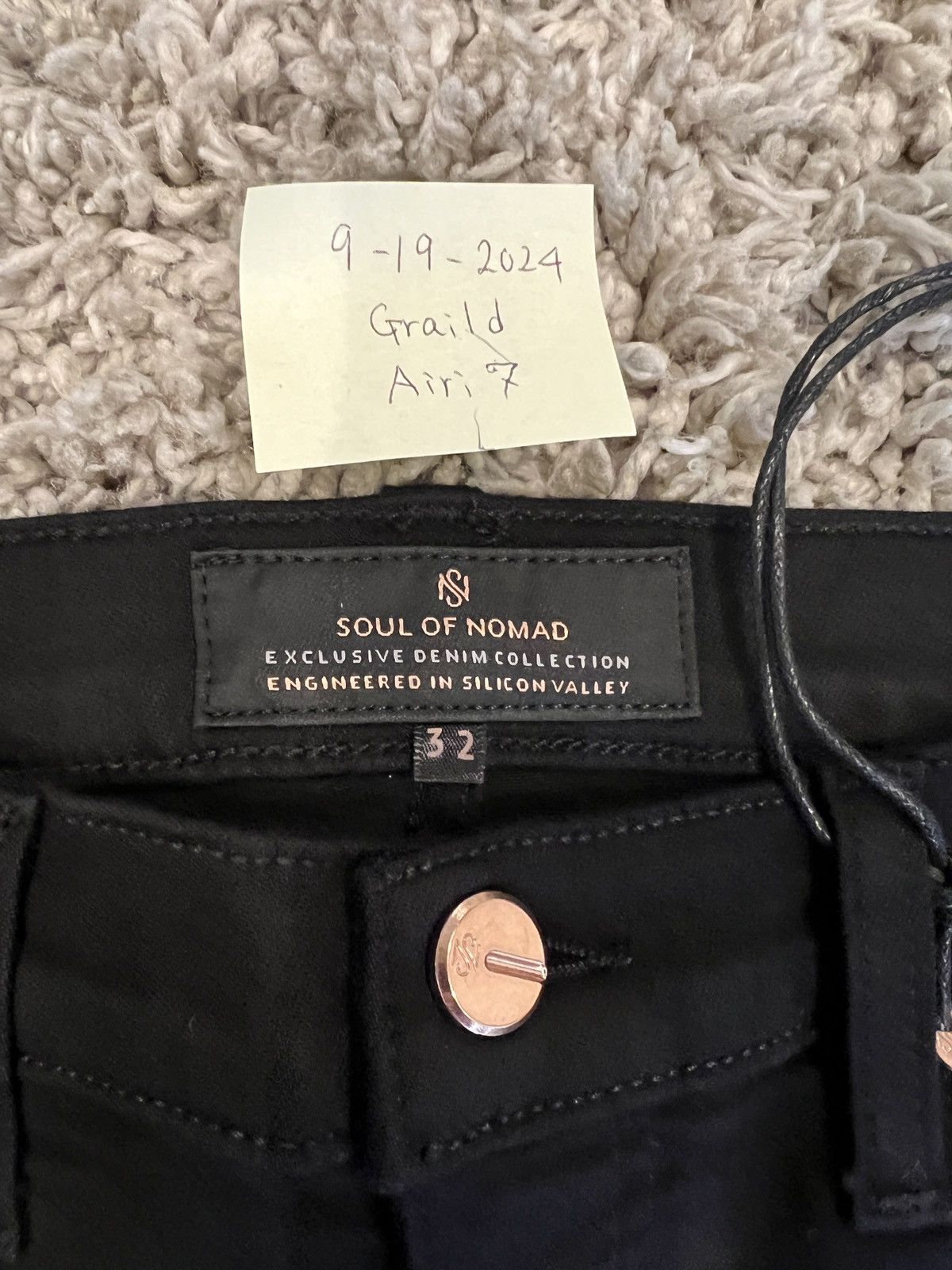 Other SOUL OF NOMAD Akira Skinny Denim Jeans NightRider Black Size US 32 / EU 48 - 4 Thumbnail