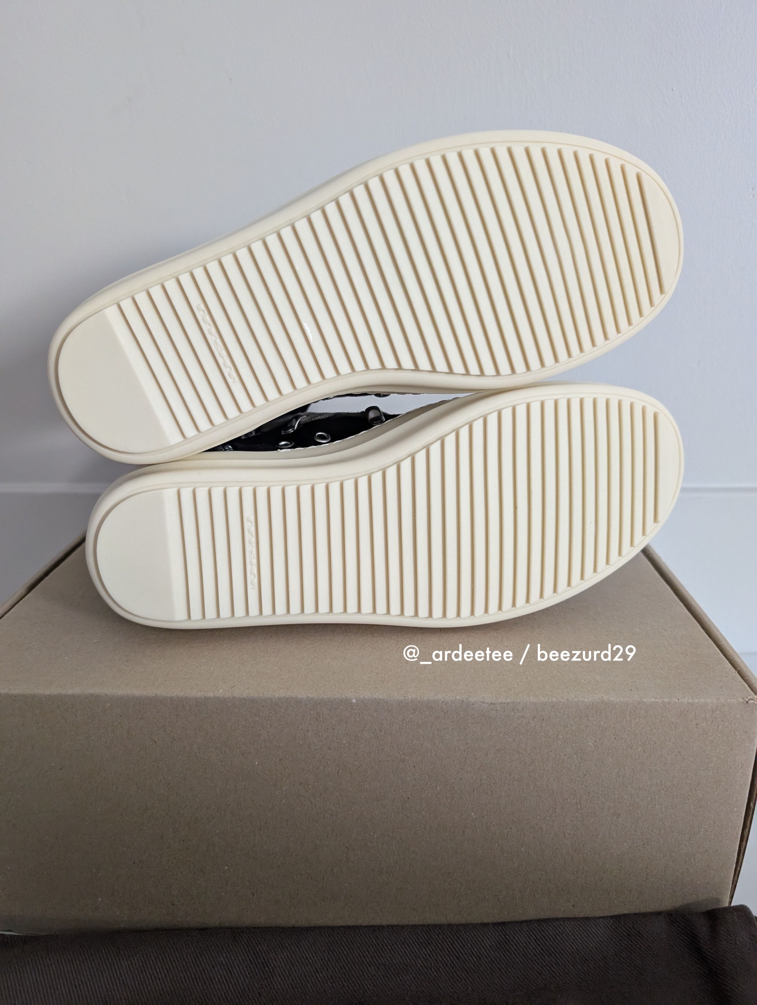 Rick Owens Drkshdw *NEW* HEXA CANVAS RAMONES HIGH FW24 Size US 9 / EU 42 - 7 Thumbnail