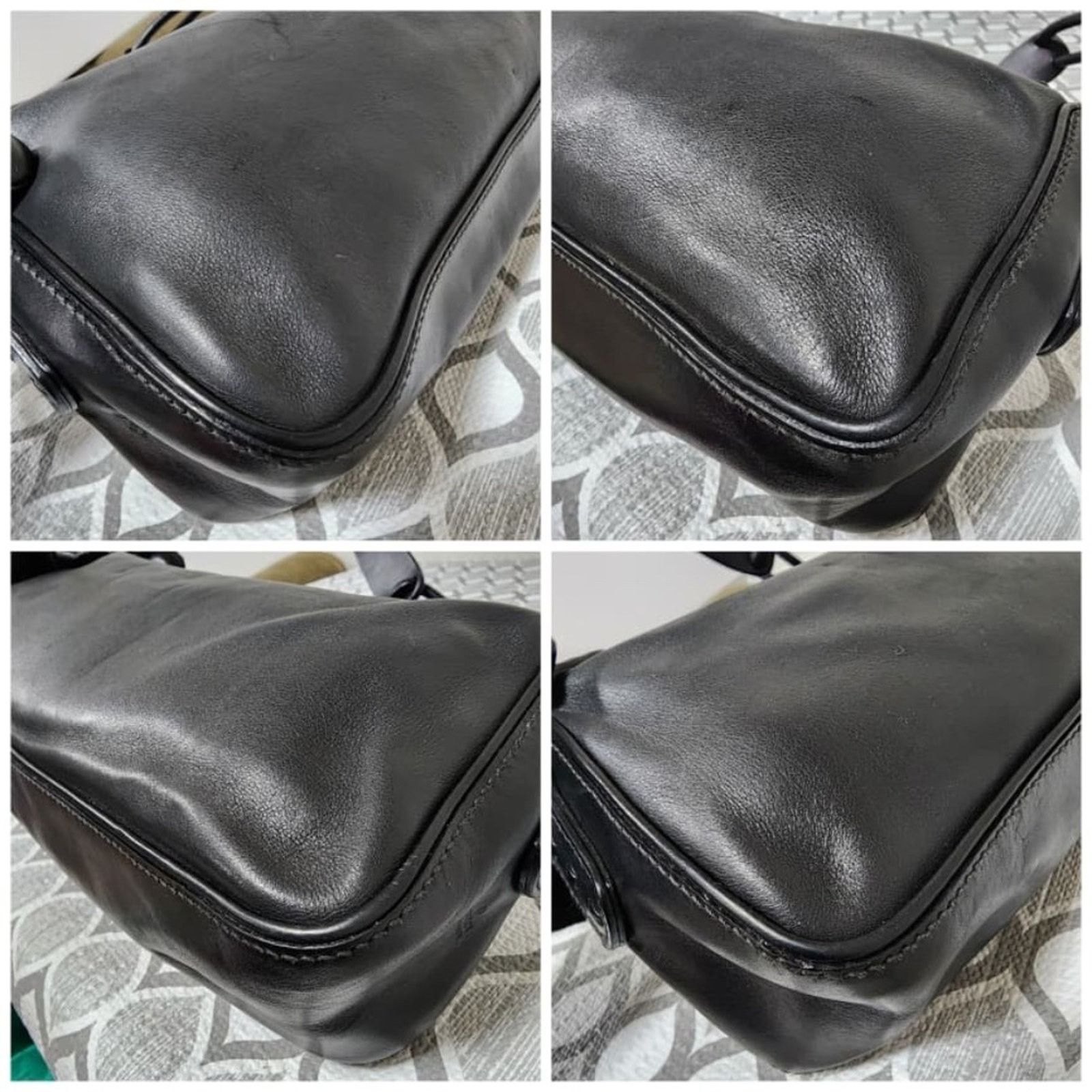 Gucci Authentic Gucci Vintage Leather Shoulder Bag Black Size ONE SIZE - 10 Thumbnail