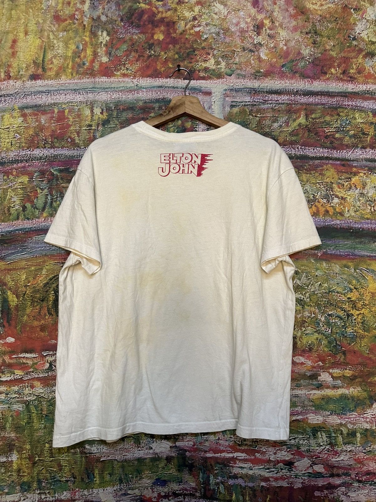 Bershka Elton john tee Size US L / EU 52-54 / 3 - 2 Thumbnail