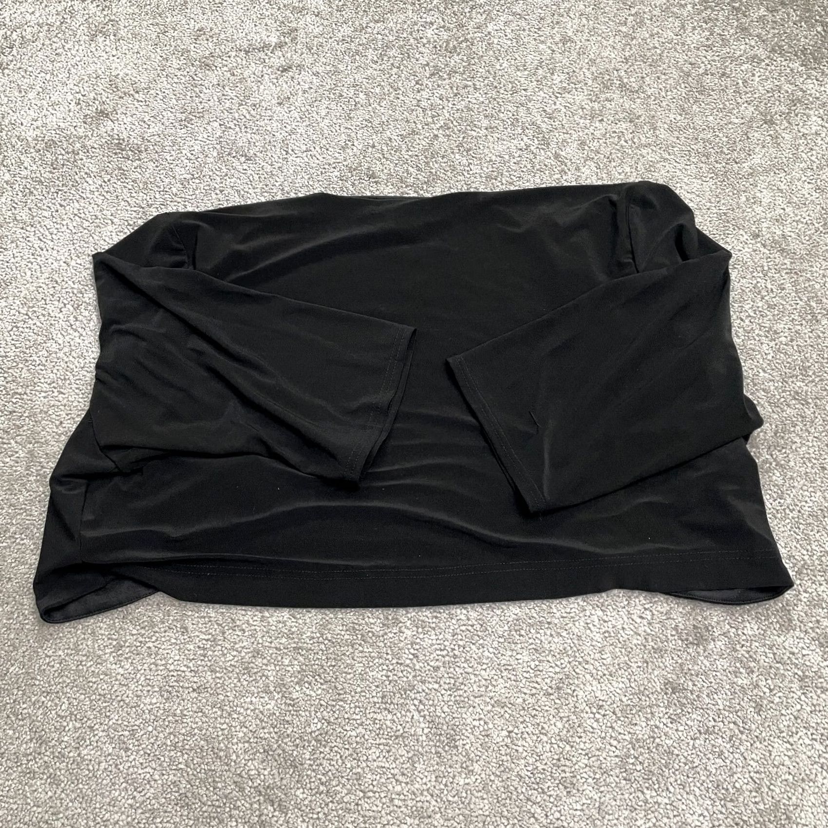 Vintage R&M Richards Jacket Womens 16W Black Open Cropped Plus Size Lightweight Stretch Work Size XXL / US 16-18 / IT 52-54 - 2 Thumbnail