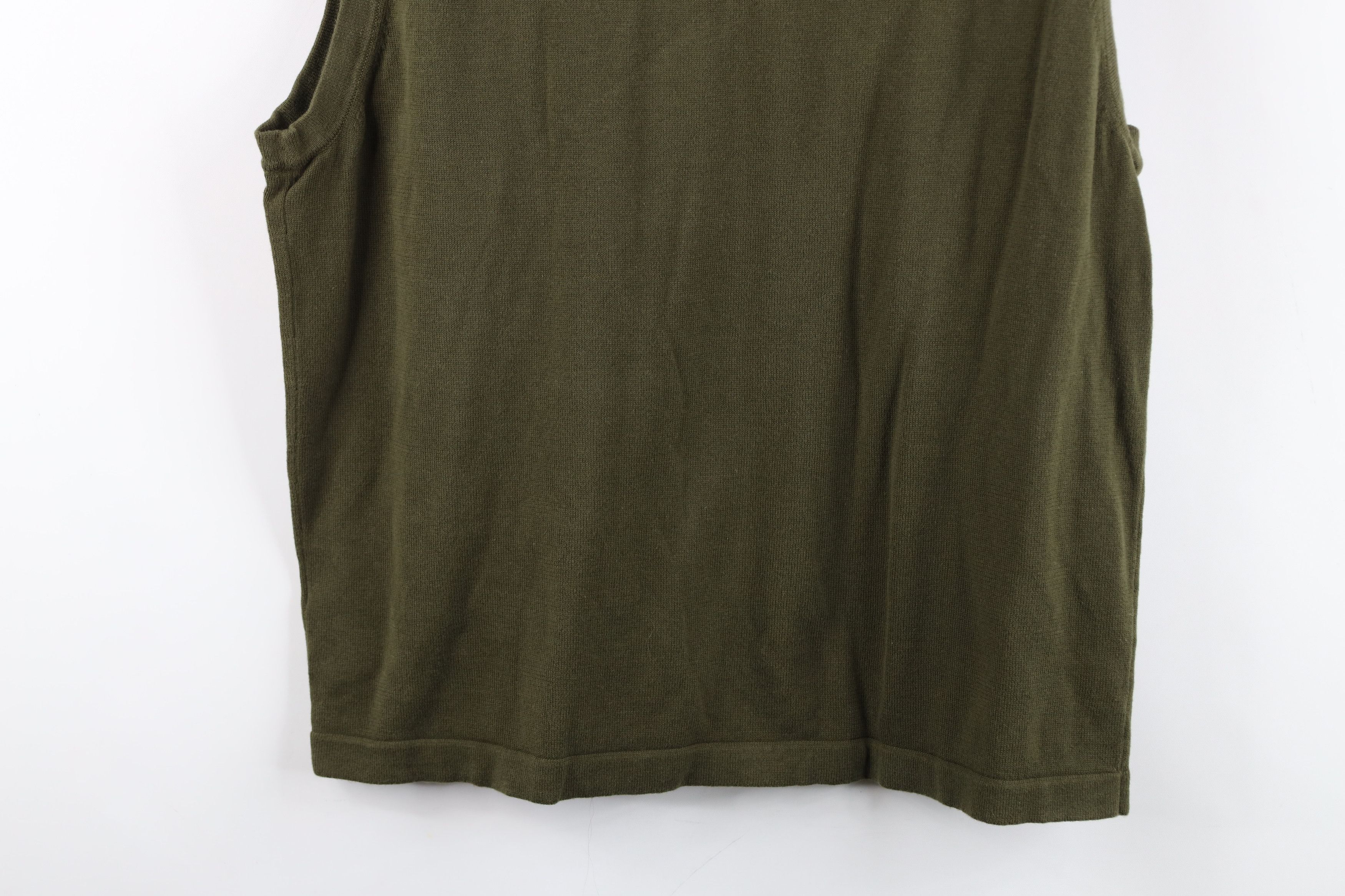 Eddie Bauer Vintage 90s Eddie Bauer Knit V-Neck Sweater Vest Olive Size US XL / EU 56 / 4 - 11 Thumbnail