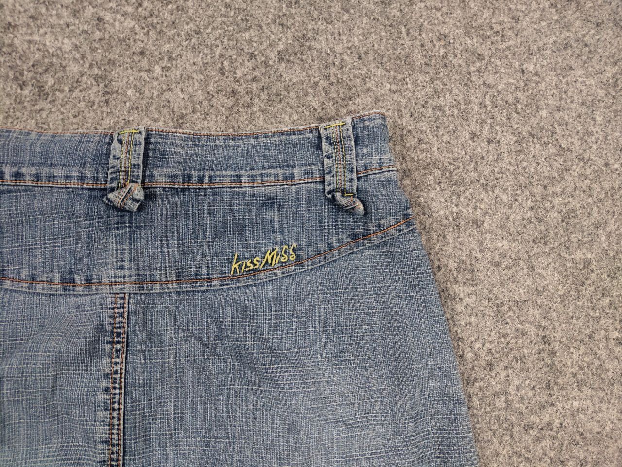 Miss Sixty Miss sixty Style Light faded Medium Denim Skirt Y2K Style Size 31" - 10 Thumbnail