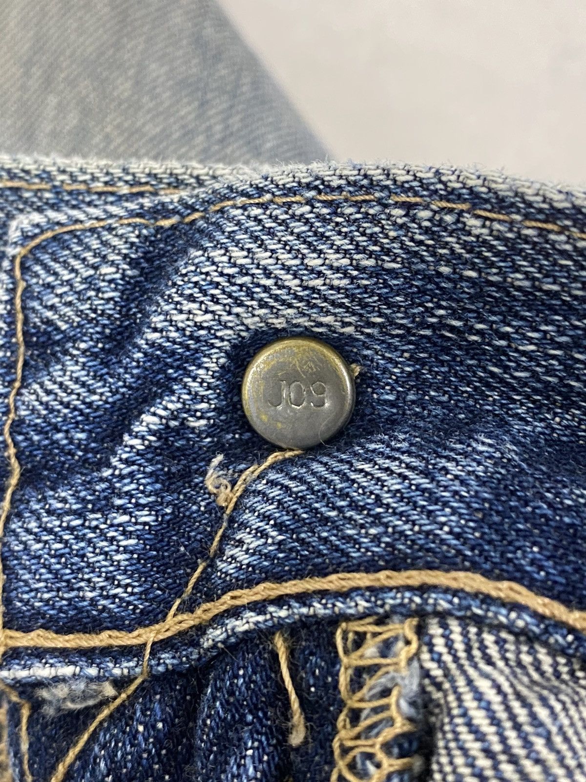 Levi's Levis 505 Japan Market J03 Button Distress Denim Washed Size US 30 / EU 46 - 20 Thumbnail