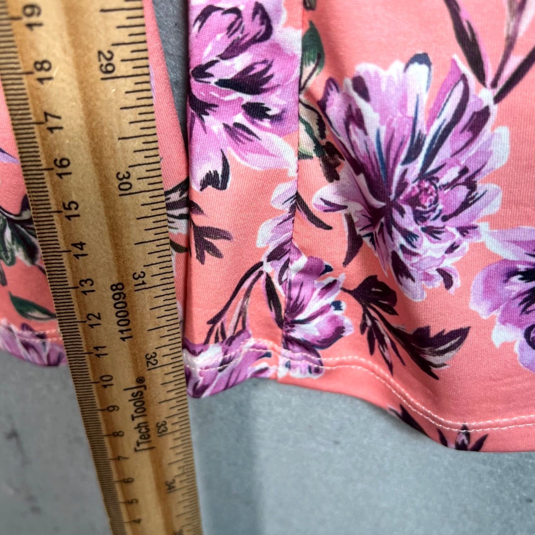 Beach Riot Beach Riot Womens Pants Floral Bell Bottom Stretch Bohemian Pink S Small Curve Waist 27in Inseam 33in Flared Gender Womens Size 28" / US 6 / IT 42 - 6 Thumbnail