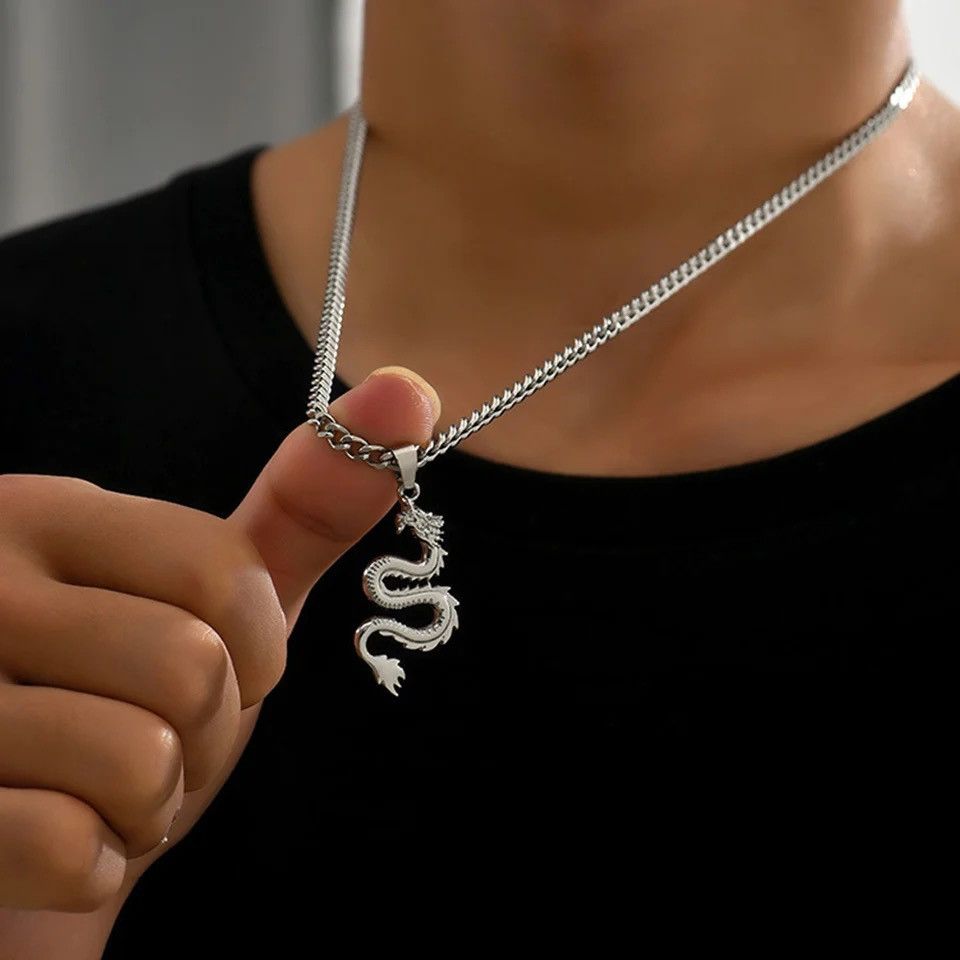 Jewelry Rock Punk Dragon Necklaces Size ONE SIZE - 2 Thumbnail