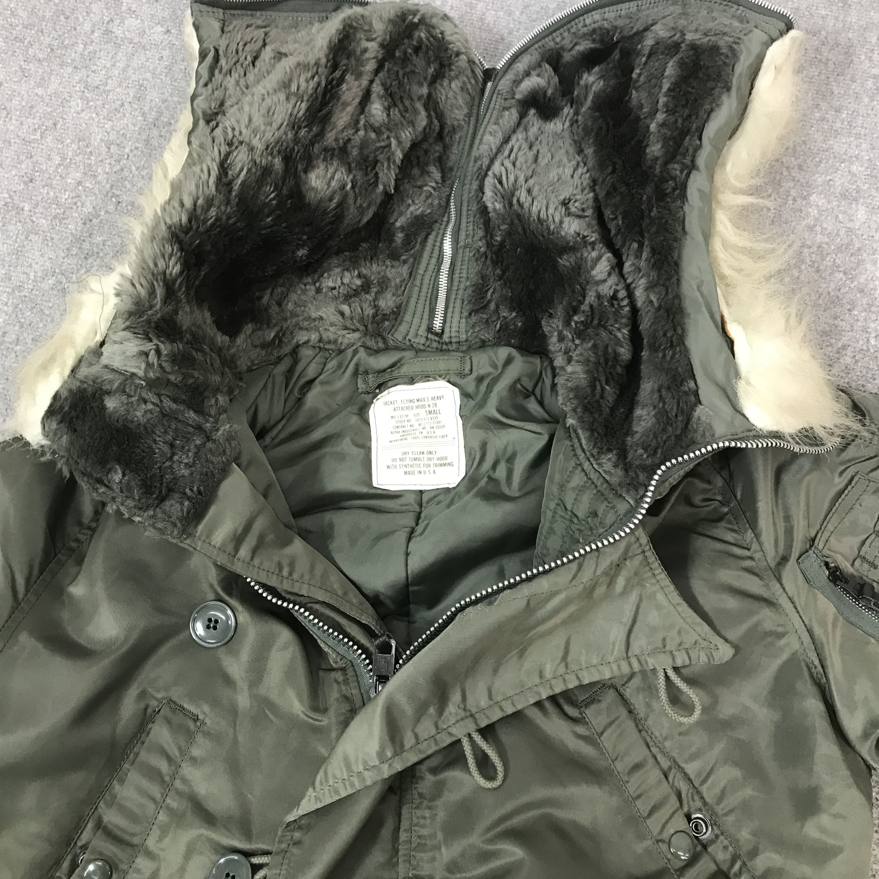 Alpha Industries vintage Alpha Industries bomber fur military jacket K63B13 Size US S / EU 44-46 / 1 - 7 Thumbnail