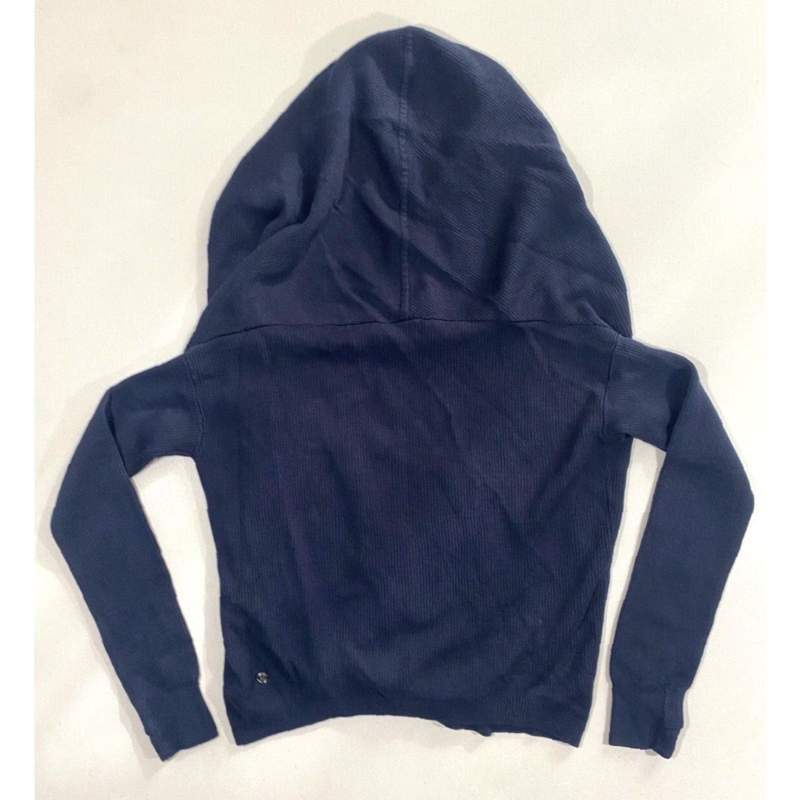 Lululemon VINTAGE Lululemon Cardigan Hoodie Sweater Women’s Knit Wrap Open Front Navy 2 Size XS / US 0-2 / IT 36-38 - 5 Thumbnail