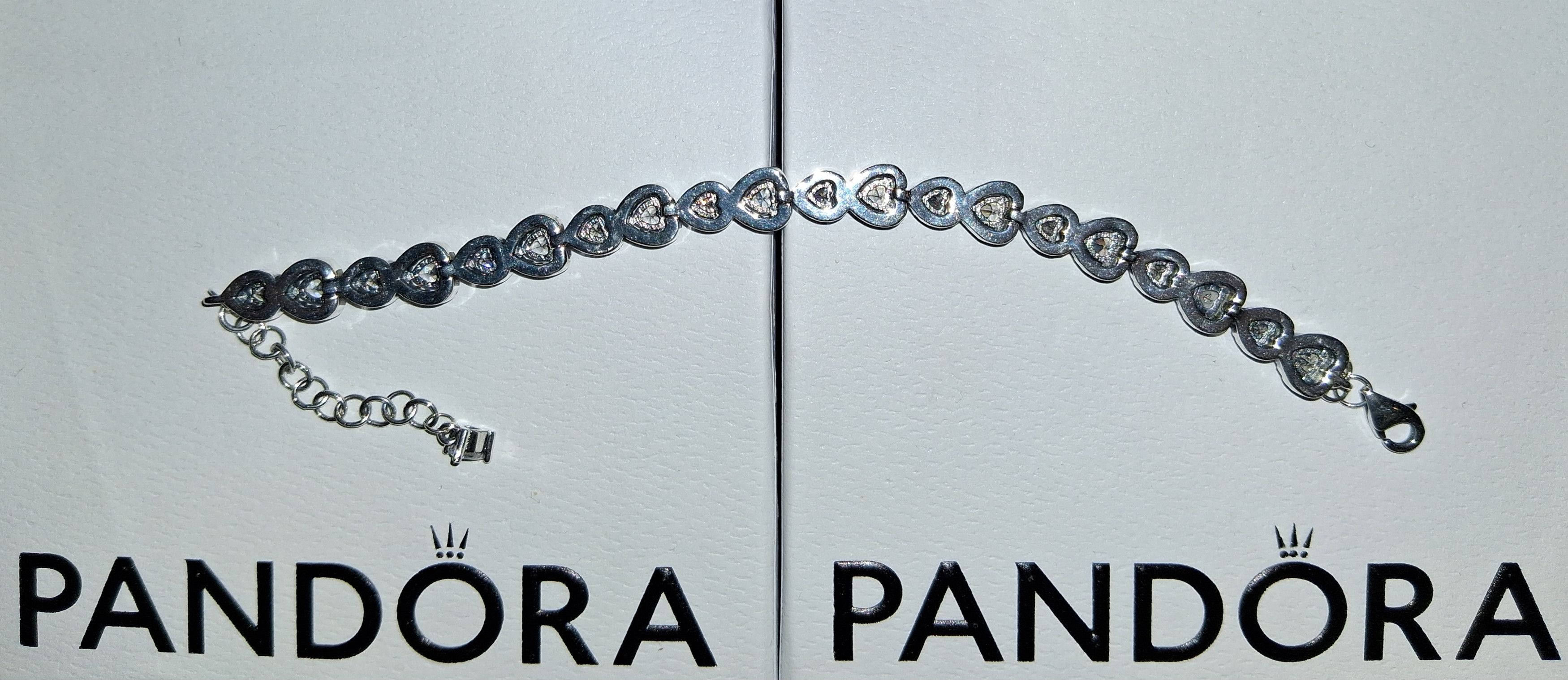 pandora PANDORA HALO HEARTS STERLING SILVER BRACELET SIZE 18 Size ONE SIZE - 12 Thumbnail