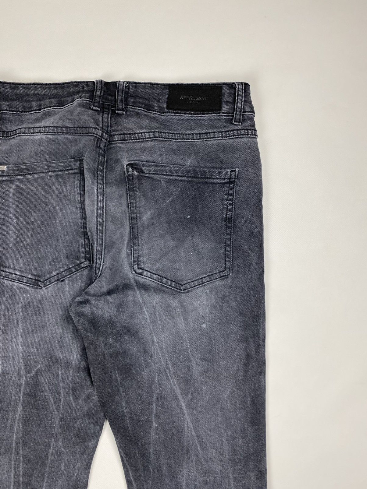 Represent Clo. Represent men’s Repaired Distressed Skinny Denim Jeans Size US 32 / EU 48 - 24 Thumbnail