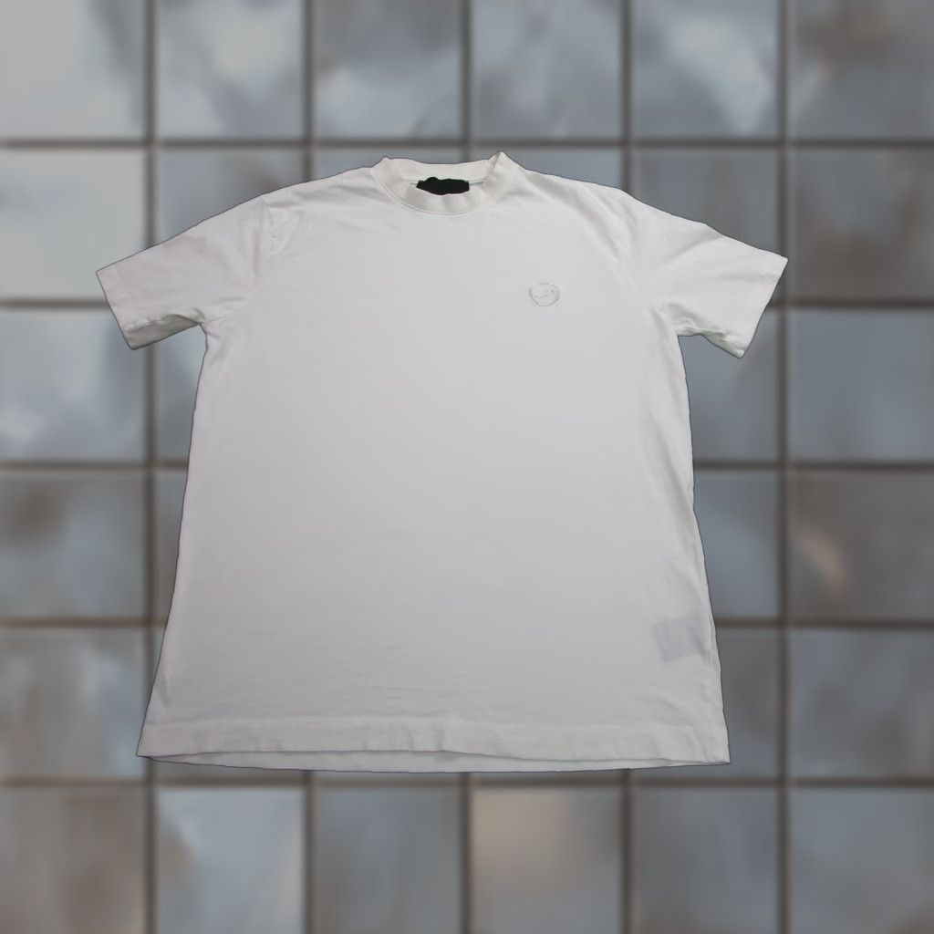 John Richmond John Richmond Shirt Mens XL White Cotton Short Sleeve Crewneck Embroidered Logo Size US XL / EU 56 / 4 - 1 Thumbnail