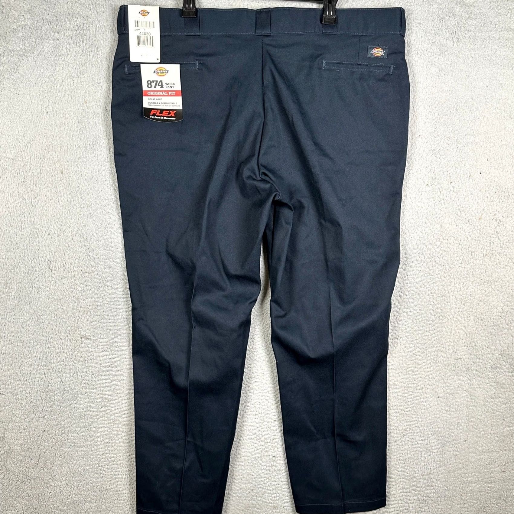 Dickies Dickies 874 Work Pants Mens 44x30 Dark Navy Flex Original Fit Chino Logo Shirt Trousers Casual Professional Regular Straight Size US 44 / EU 60 - 3 Thumbnail